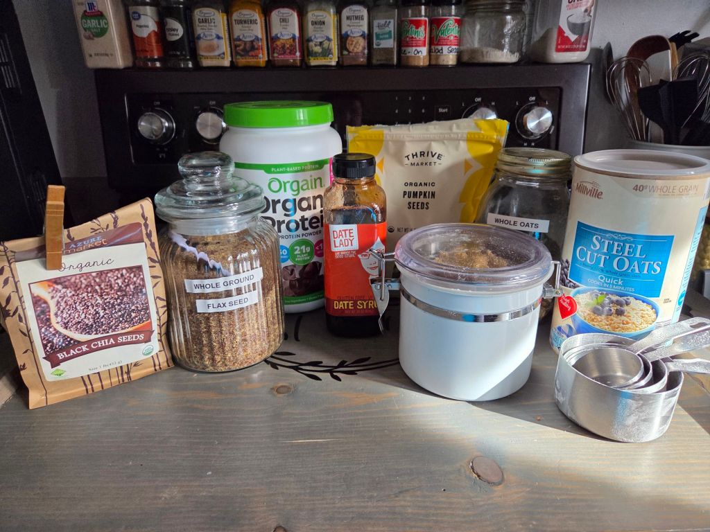 Ingredients for Chocolate Protein Granola