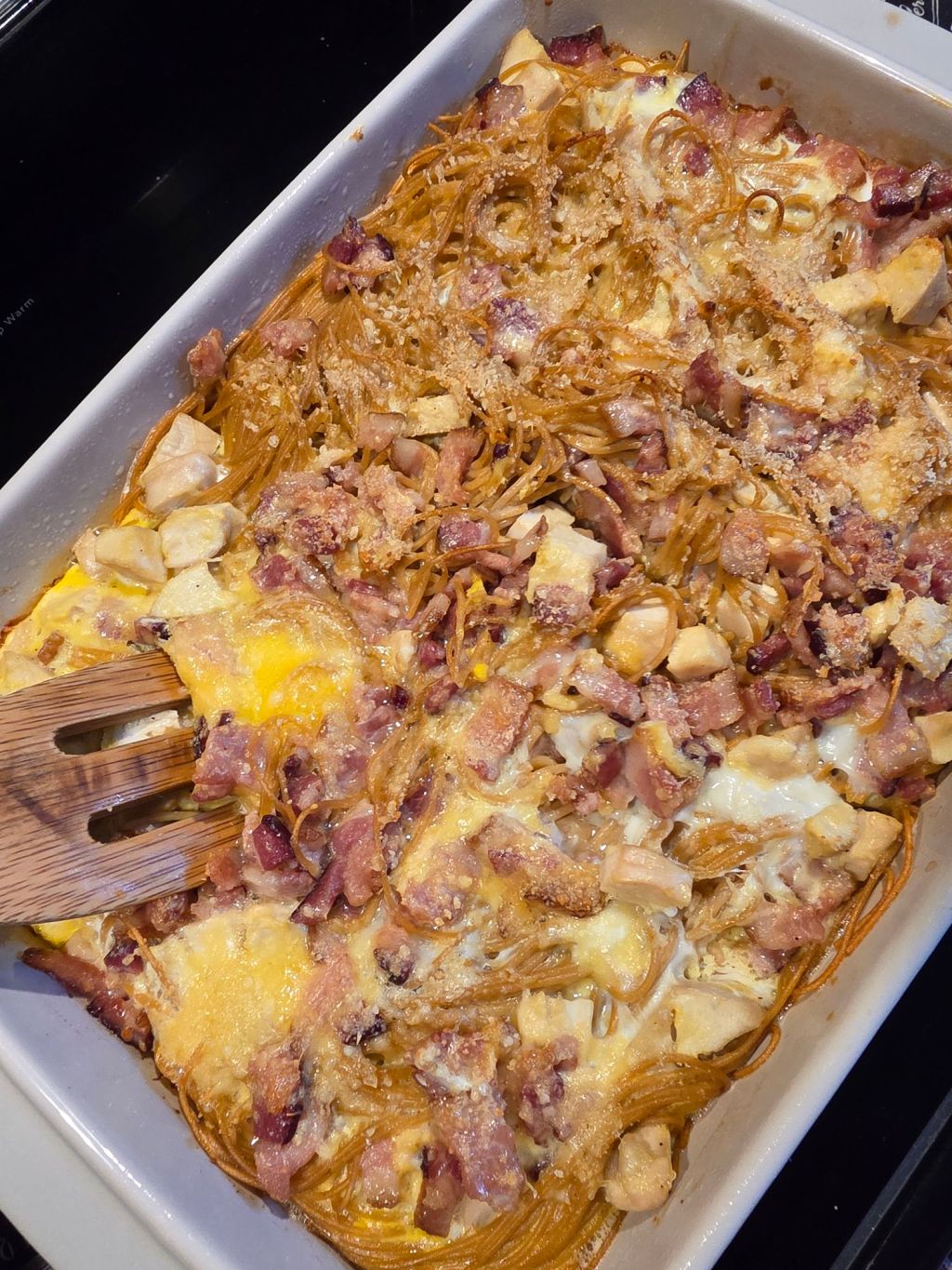 Chicken Carbonara Pasta Bake